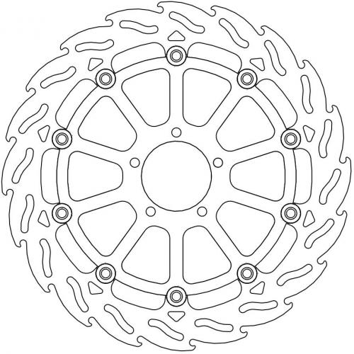 MOTO MASTER 112221, FLAME FLOATING ALU DISC 320