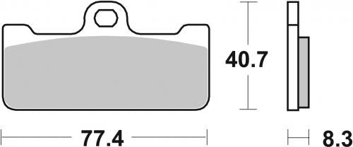 BREMBO 07BB10SR BRAKE PADS SINTER SPORT
