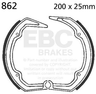 EBC 862 EBC BRAKE SHOES