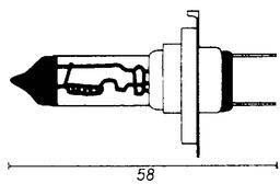 ELECTRICAL 12V 55W H7 HALOGEN BULB EU499
