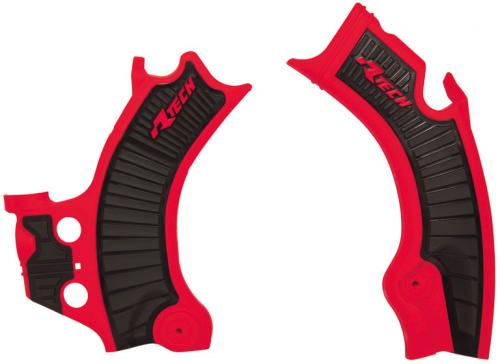 RTECH PLASTIC FRAME PROTECTORS HONDA RED/BLACK