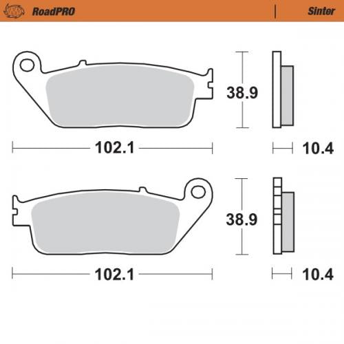 MOTO MASTER 403002, BRAKE PADS SINTER