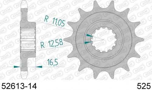 AFAM FRONT 14T, 525 AF15261314