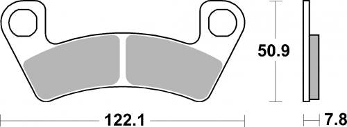 SBS 946ATS BRAKE PADS SINTER