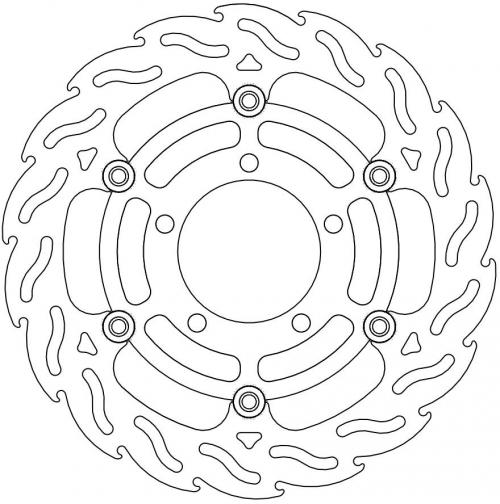 MOTO MASTER 112035, FLAME FLOATING ALU DISC 280