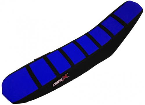 CROSS X SEAT COVER, BLUE/BLACK/BLACK (STRIPES) M10123BLBB