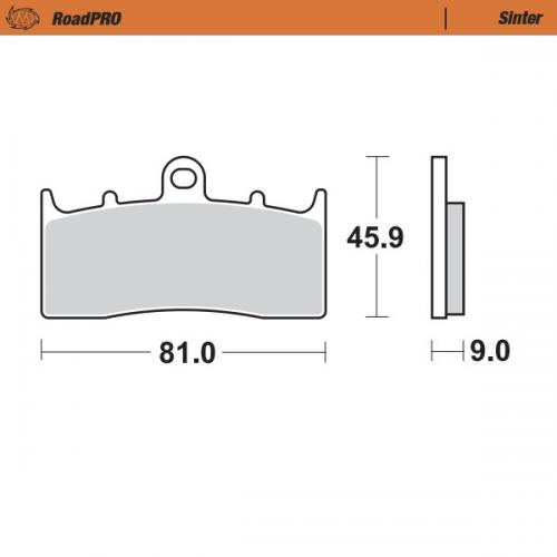 MOTO MASTER 405901, BRAKE PADS SINTER