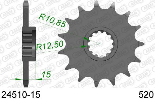 AFAM FRONT 15T, 520 AF12451015