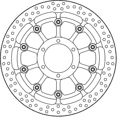 MOTO MASTER 117054, HALO T-FLOATER ALU DISC 320