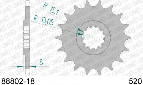 AFAM FRONT 18T, 520 AF18880218