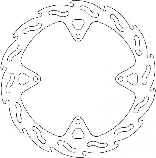 MOTO MASTER 110646, FLAME FIXED DISC 230