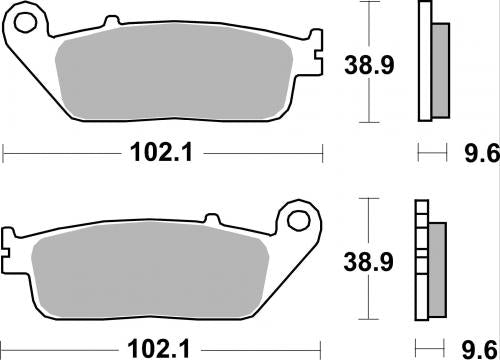 Brembo SR Sintered Brake Pads – 07HO41SR