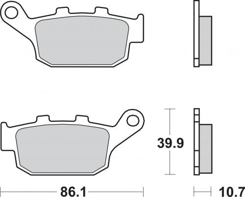 BREMBO 07029CC BRAKE PADS ORGANIC
