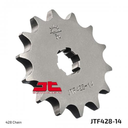 JT SPROCKETS FRONT STEEL 14T, 428 JTF042814