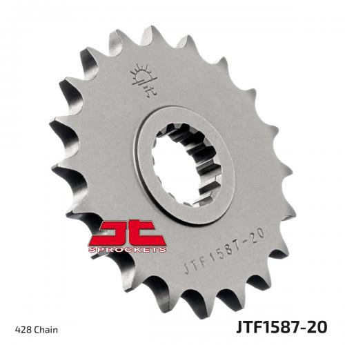 JT SPROCKETS FRONT STEEL 20T, 428 JTF158720