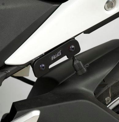 R&G REAR FOOTREST PLATE, BLACK 41211100