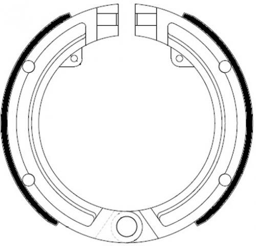 FERODO FSB890A BRAKE SHOE SET