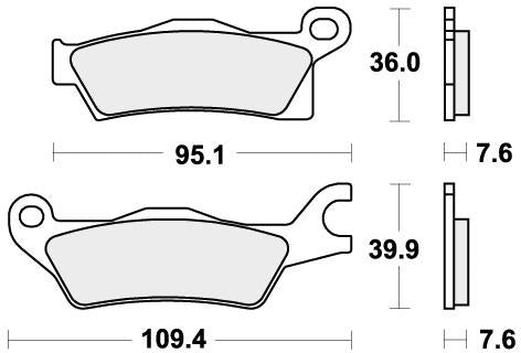 SBS 911RSI BRAKE PADS SINTER RACING
