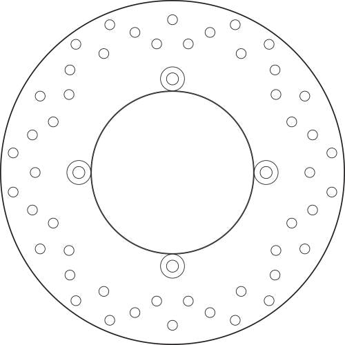 Brembo Serie Oro Fixed Brake Disc 245 mm – 68B407N9