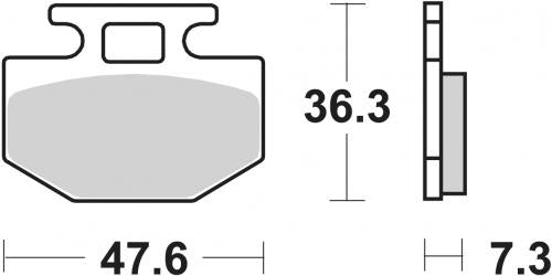 SBS 112HF BRAKE PADS ORGANIC