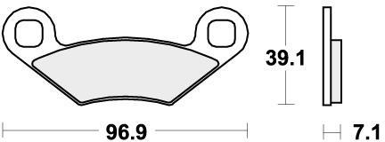 SBS 642PSI BRAKE PADS SINTER EVO