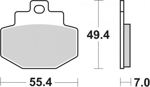 SBS 166MS BRAKE PADS SINTER