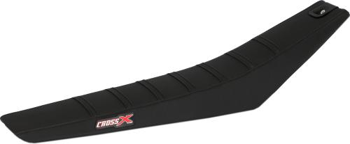 CROSS X SEAT COVER, BLACK-BLACK-BLACK(WITH STRIPES) M6223BBB