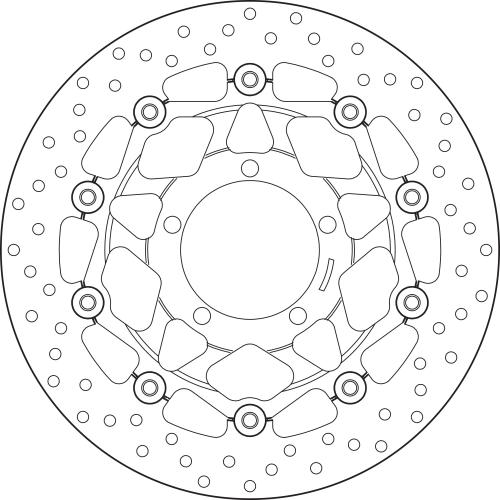 Brembo Serie Oro Floating Brake Disc 308 mm – 78B40862