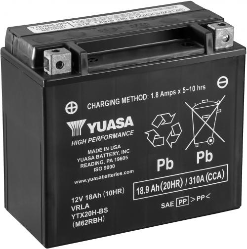 YUASA YTX20H-BS YUASA BATTERY & ACID PACK