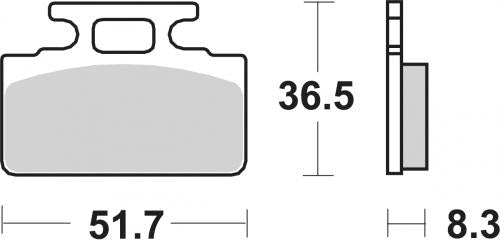 SBS 110HF BRAKE PADS ORGANIC
