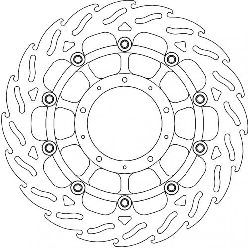 MOTO MASTER 113185, FLAME FLOAT ALU DISC 330