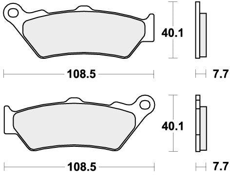 SBS 674LS BRAKE PADS SINTER