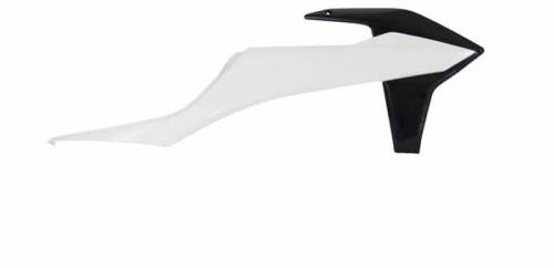 RTECH RADIATOR SCOOPS KTM WHITE-BLACK 566230024