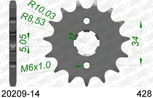AFAM FRONT 14T, 428 AF12020914