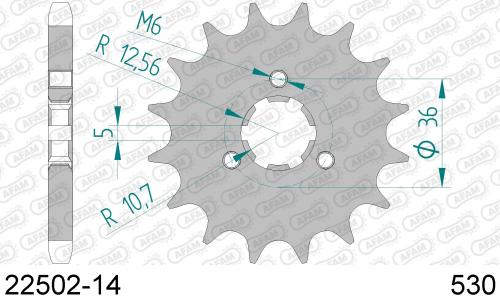 AFAM FRONT 14T, 530 AF12250214
