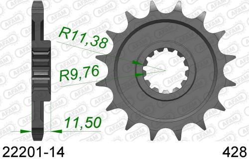 AFAM FRONT 14T, 428 AF12220114