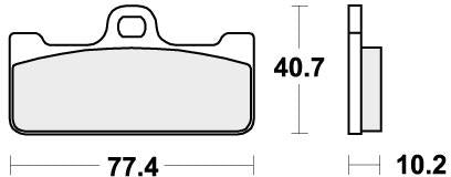 SBS 711RST BRAKE PADS SINTER SPORT