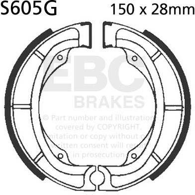EBC S605G EBC BRAKE SHOES