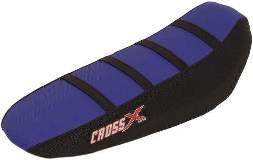 CROSS X SEAT COVER, BLUE-BLACK-BLACK(STRIPES) M13013BLBB