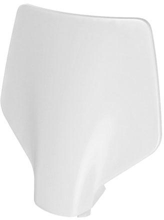 RTECH FR NUMBER PLATE STARK SNOW WHITE