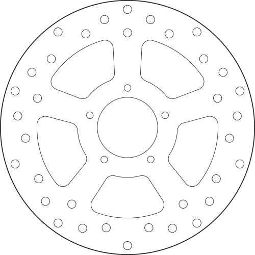 BREMBO BRAKE DISC, 68B407A9