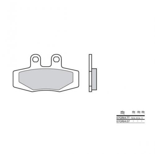 BREMBO 07GR64TT BRAKE PADS ORGANIC