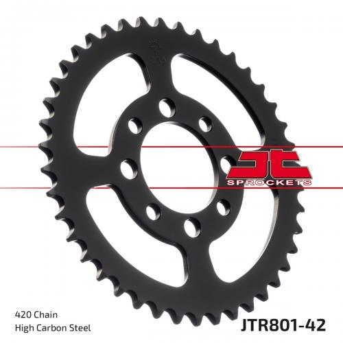 JT SPROCKETS REAR STEEL 42T, 420 JTR080142