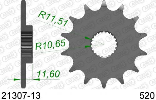 AFAM FRONT 13T, 520 AF12130713