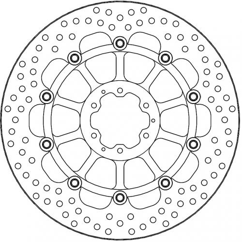 MOTO MASTER 113184, HALO FLOATING ALU DISC 310