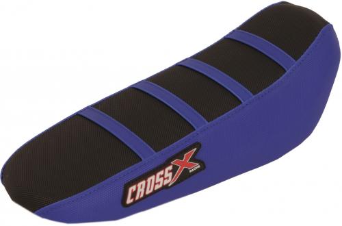 CROSS X SEAT COVER, BLACK-BLUE-BLUE(STRIPES) M13013BBLBL