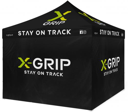 X-GRIP TENT BLACK WITH X-GRIP LOGO 3X3M