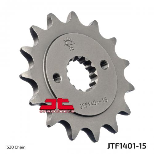 JT SPROCKETS FRONT STEEL 15T, 520 JTF140115
