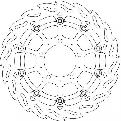 MOTO MASTER 112048, FLAME FLOATING ALU DISC 300