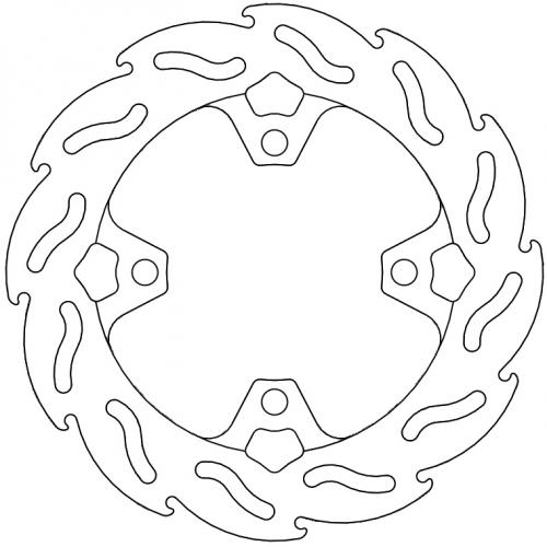 MOTO MASTER 110850, FLAME FIXED DISC 220
